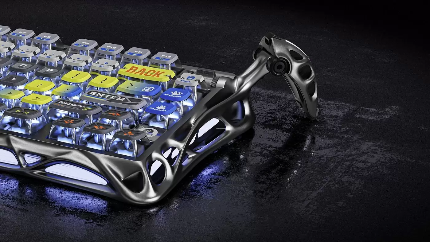 Клавиатура Gravastar Mercury K1 Pro Interstellar Silver (GravaStar x Kailh Speedy Mint) фото