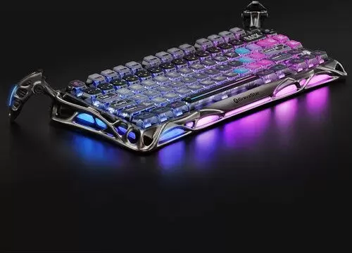 Клавиатура Gravastar Mercury K1 Pro Special Edition Cyberpunk (GravaStar x Kailh Speedy Mint) фото