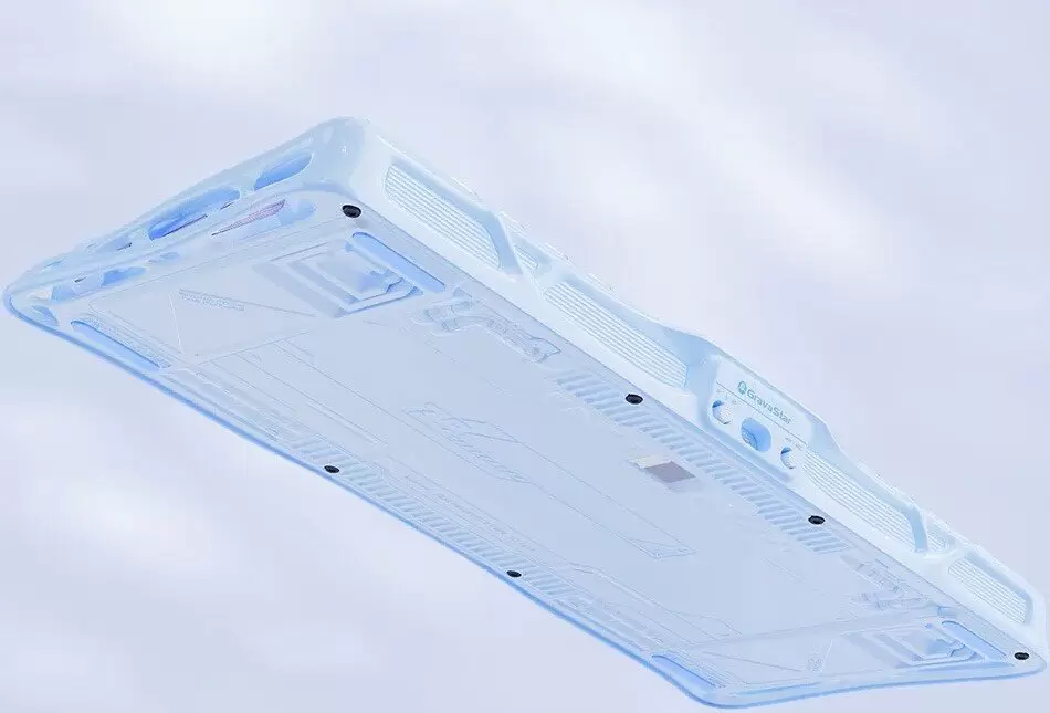 Клавиатура Gravastar Mercury K1 Special Edition Ice Blue (GravaStar x Kailh Cherry Pink) фото