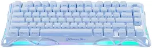 Клавиатура Gravastar Mercury K1 Special Edition Ice Blue (GravaStar x Kailh Cherry Pink) фото