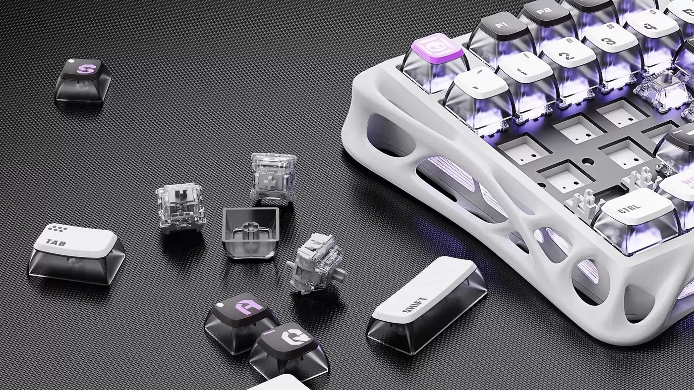Клавиатура Gravastar Mercury V75 HE Mecha Gray (GravaStar x Gateron Magnetic Jade Pro) фото