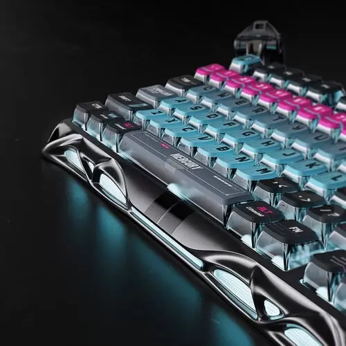 Клавиатура Gravastar Mercury V75 Pro Cyberpunk (GravaStar x Gateron Magnetic Jade Pro) фото