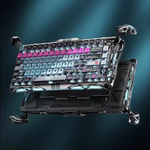 Клавиатура Gravastar Mercury V75 Pro Cyberpunk (GravaStar x Gateron Magnetic Jade Pro) фото