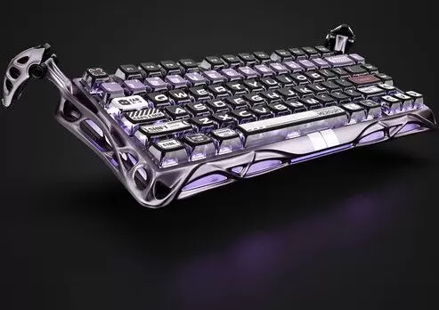 Клавиатура Gravastar Mercury V75 Pro Iron Purple (GravaStar x Gateron Magnetic Jade Pro) фото
