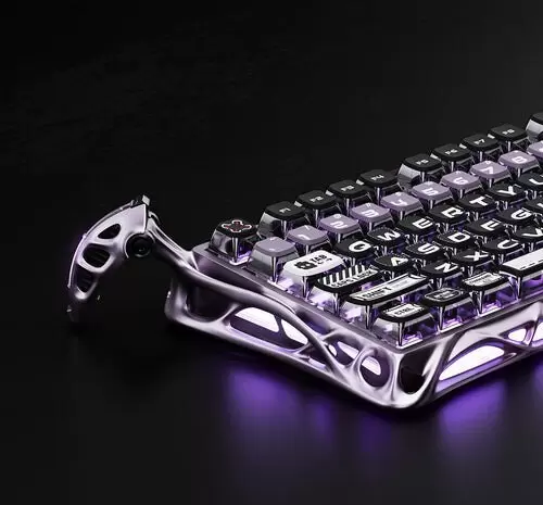Клавиатура Gravastar Mercury V75 Pro Iron Purple (GravaStar x Gateron Magnetic Jade Pro) фото