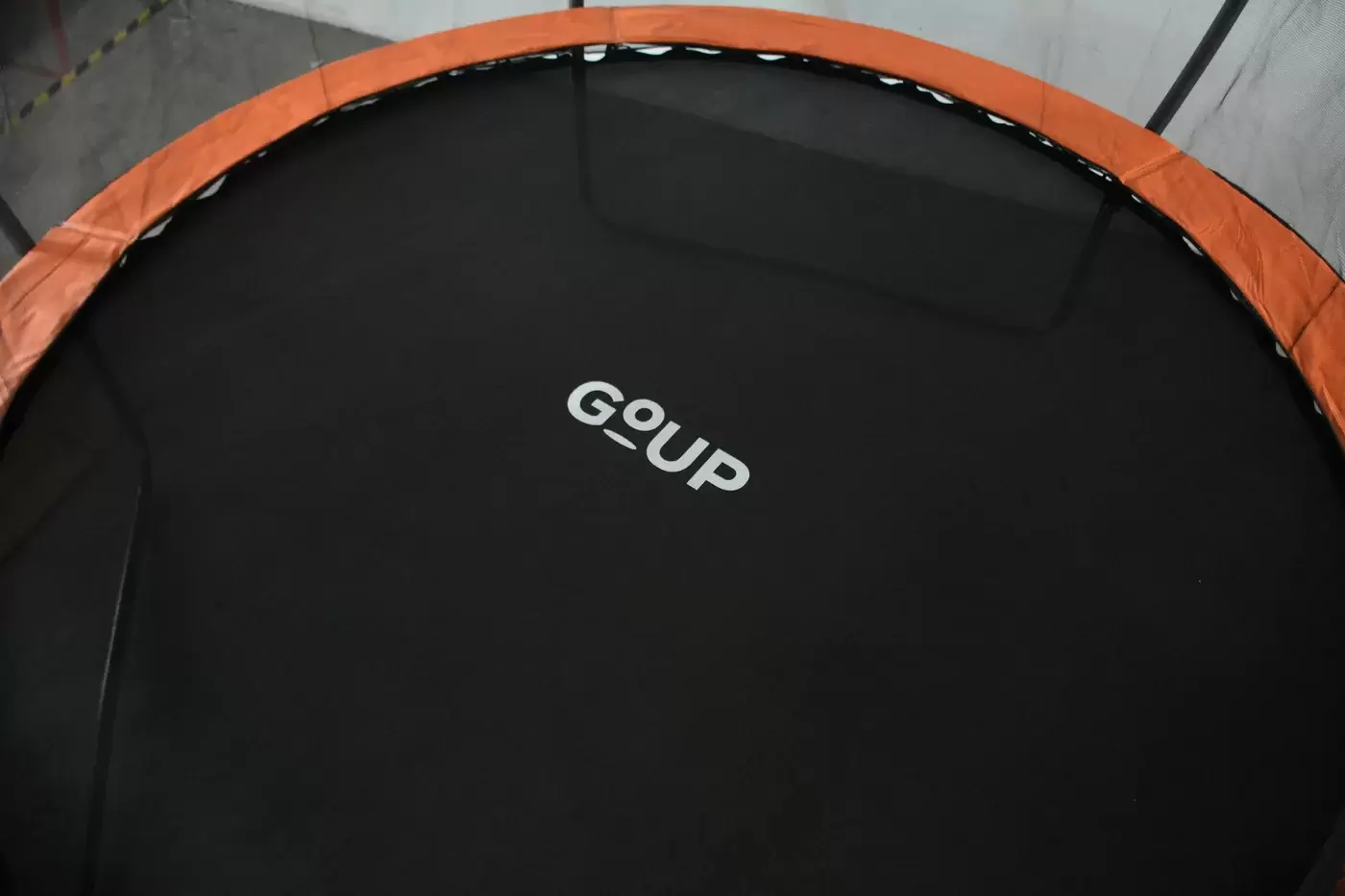 Батут GoUP Luxury-D312 (с сеткой и лестницей, оранжевый) фото 4