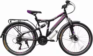 Велосипед Greenway 26S006-L 26 черный/розовый фото