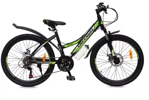 Велосипед Greenway 4930M 24 р.15 2021 (черный/зеленый) фото