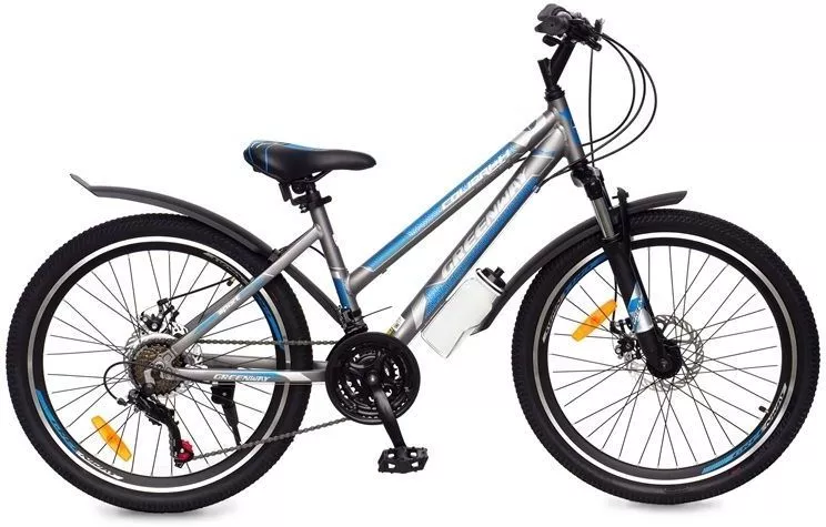 Велосипед Greenway Colibri-H 24 р.14 2021 (серый/синий) фото
