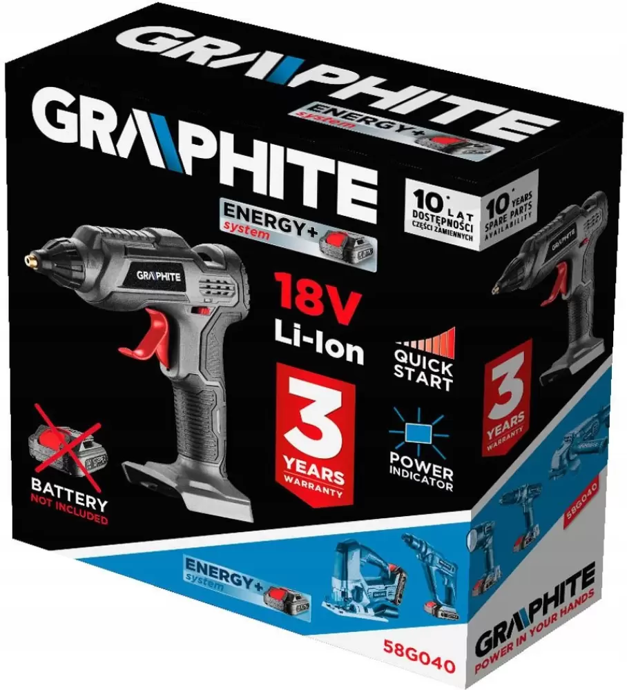 Клеевой пистолет Graphite 58G040 фото