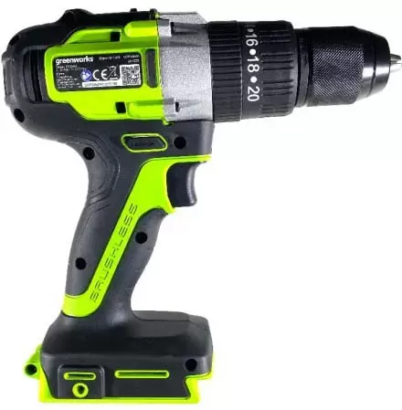 Аккумуляторная дрель-шуруповерт Greenworks GD24DD60 (3704107CUB) фото 2