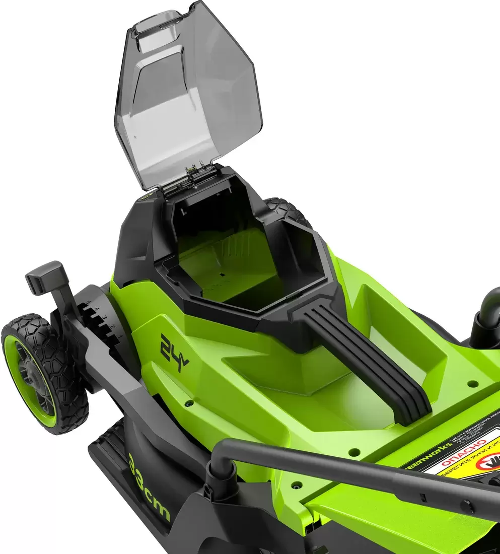 Газонокосилка аккумуляторная Greenworks GD24LM331K2 2520607UA (с 1-им АКБ) фото