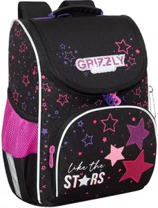 Школьный рюкзак Grizzly RAm-384-11 (черный) фото