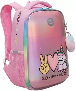 Школьный рюкзак Grizzly RAw-396-6 (розовый) фото