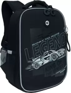 Школьный рюкзак Grizzly RAw-497-6 (черный/серый) фото