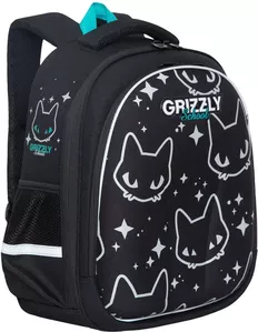 Школьный рюкзак Grizzly RAz-286-12 (черный) фото