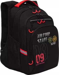 Школьный рюкзак Grizzly RB-050-21/2 (черный/красный) фото