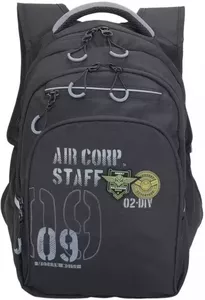 Школьный рюкзак Grizzly RB-050-2 (черный/серый) фото