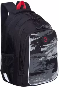 Школьный рюкзак Grizzly RB-252-3f (черный/серый) фото