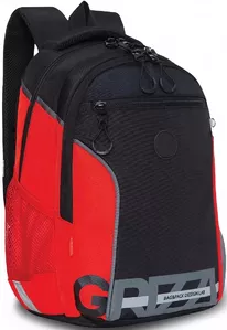 Школьный рюкзак Grizzly RB-259-1 (черный/красный/серый) фото