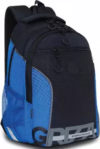 Школьный рюкзак Grizzly RB-259-1 (черный/синий/серый) фото