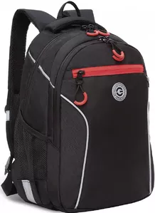 Школьный рюкзак Grizzly RB-259-3 (черный/красный) фото