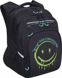 Школьный рюкзак Grizzly RB-350-2 (черный/салатовый) icon