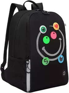 Школьный рюкзак Grizzly RB-351-8 (черный/серый) фото
