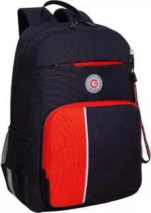 Школьный рюкзак Grizzly RB-355-2 (черный/красный) фото