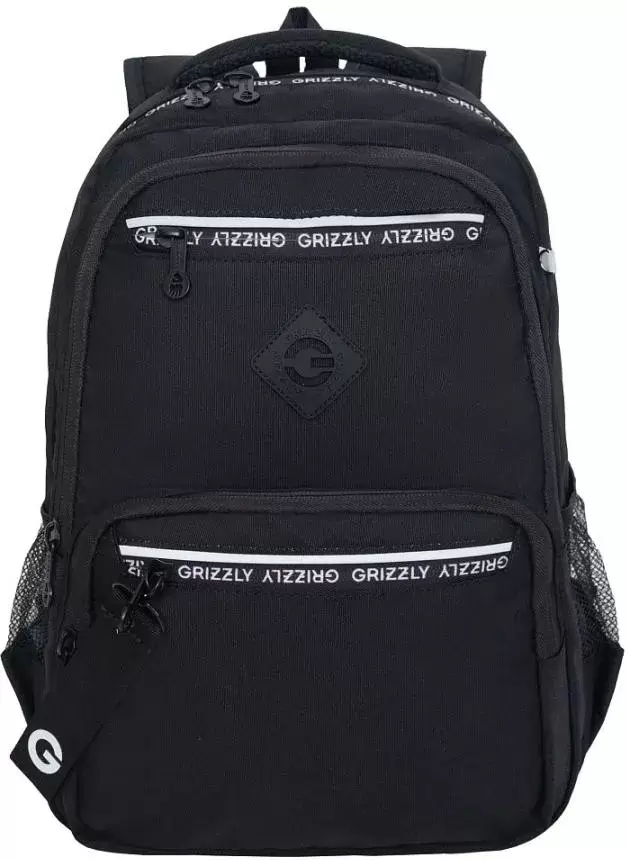 Школьный рюкзак Grizzly RB-454-1 (черный/белый) фото 2