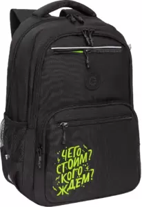 Школьный рюкзак Grizzly RB-554-3 (черный) фото