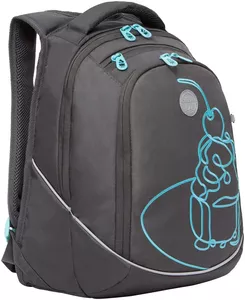 Школьный рюкзак Grizzly RD-246-1 (темно-серый) фото