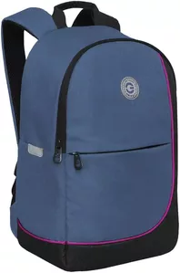 Школьный рюкзак Grizzly RD-345-2 (голубой/черный) фото