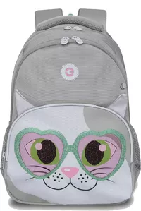 Школьный рюкзак Grizzly RG-360-7 (серый/белый) фото