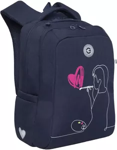 Школьный рюкзак Grizzly RG-366-3 (синий) фото