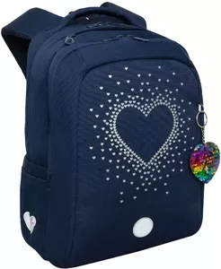 Школьный рюкзак Grizzly RG-366-6 (синий) фото