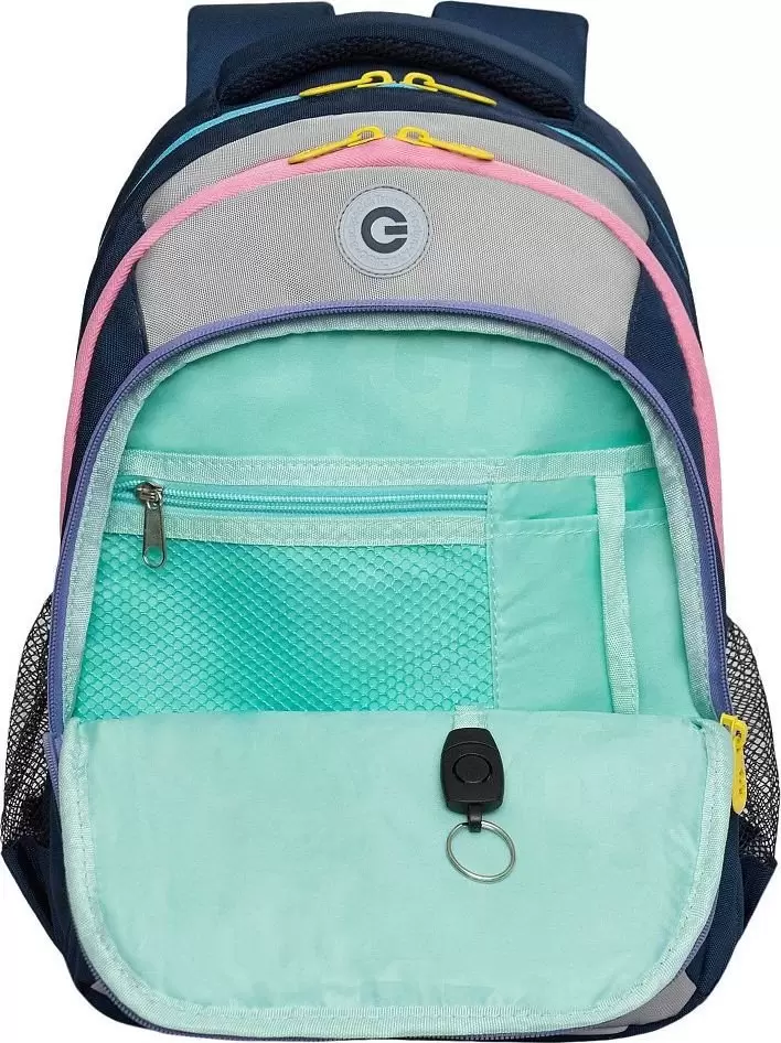 Школьный рюкзак Grizzly RG-461-2 (синий/светло-серый) фото 3