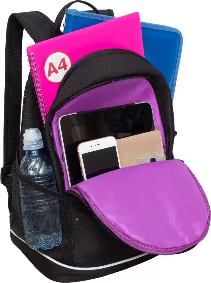 Школьный рюкзак Grizzly RG-463-4 (черный) фото 3