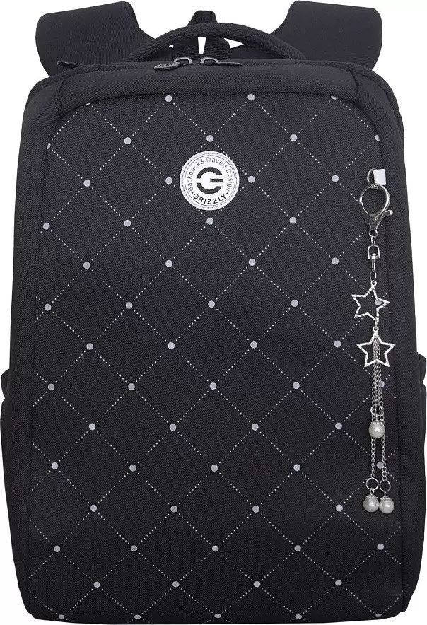 Школьный рюкзак Grizzly RG-666-3 (черный) фото 2