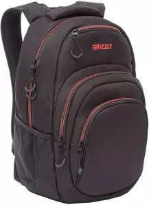 Школьный рюкзак Grizzly RQ-003-31 (черный/красный) фото