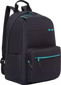 Школьный рюкзак Grizzly RQL-118-31 (черный/бирюзовый) фото