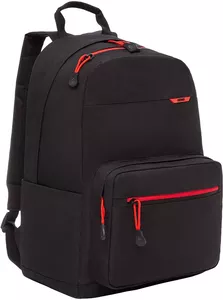 Школьный рюкзак Grizzly RQL-118-31 (черный/красный) фото
