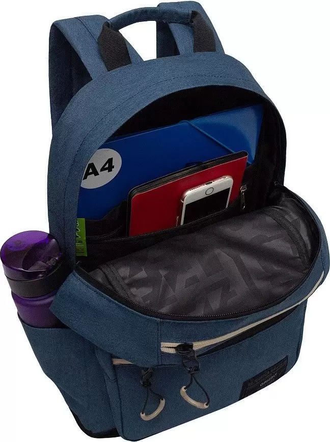 Городской рюкзак Grizzly RQL-518-1 (синий/бежевый) фото 3