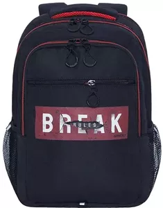 Школьный рюкзак Grizzly RU-132-2 (черный/красный) фото