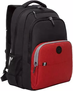 Школьный рюкзак Grizzly RU-330-6 (черный/красный) фото