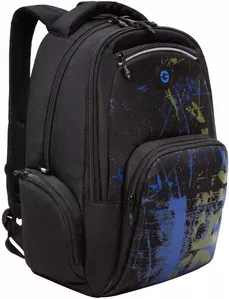 Школьный рюкзак Grizzly RU-333-1 (синий/хаки) фото