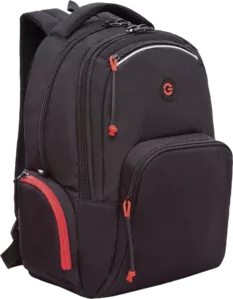 Школьный рюкзак Grizzly RU-333-2 (черный/красный) фото