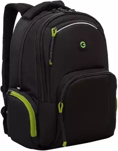 Школьный рюкзак Grizzly RU-333-2 (черный/салатовый) фото