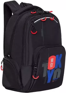 Школьный рюкзак Grizzly RU-333-3 (черный/красный) фото