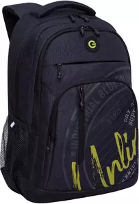 Школьный рюкзак Grizzly RU-336-2 (черный/салатовый) фото